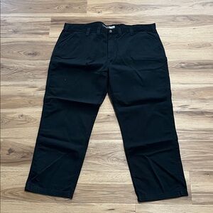 Carhartt Men's Black Twill Utility Work Pants Relaxed Fit 48x32